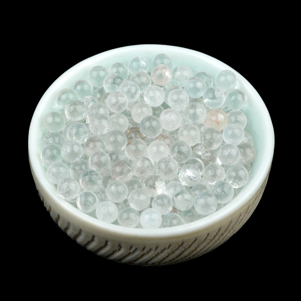 100pcs 4mm Natural White Crystal Stone Round Ball Shape No Hole Beads Wholesale
