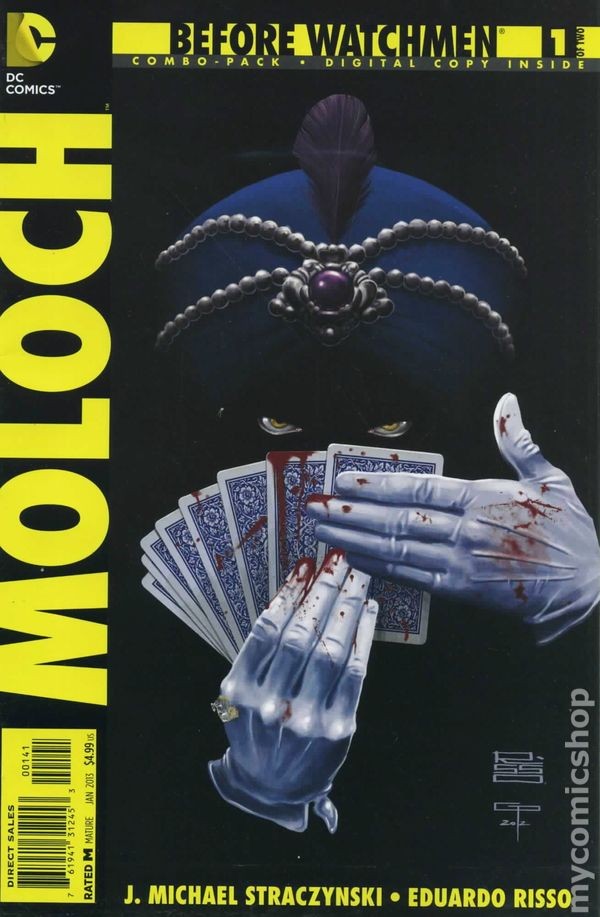 Before Watchmen Moloch #1 Risso Combo Pack Variant FN 2013 Stock Image