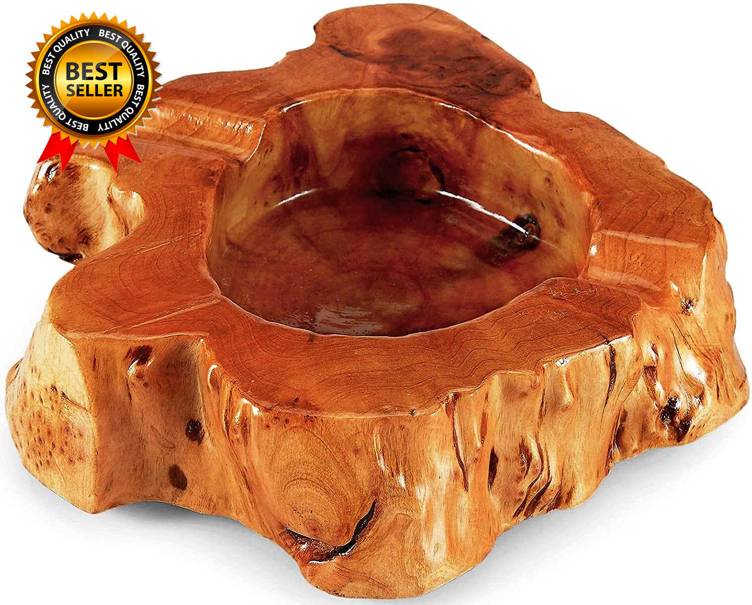 Wooden Cigar Ashtray Outdoor Indoor Ashtray and Great Gifts for Cigar Lovers