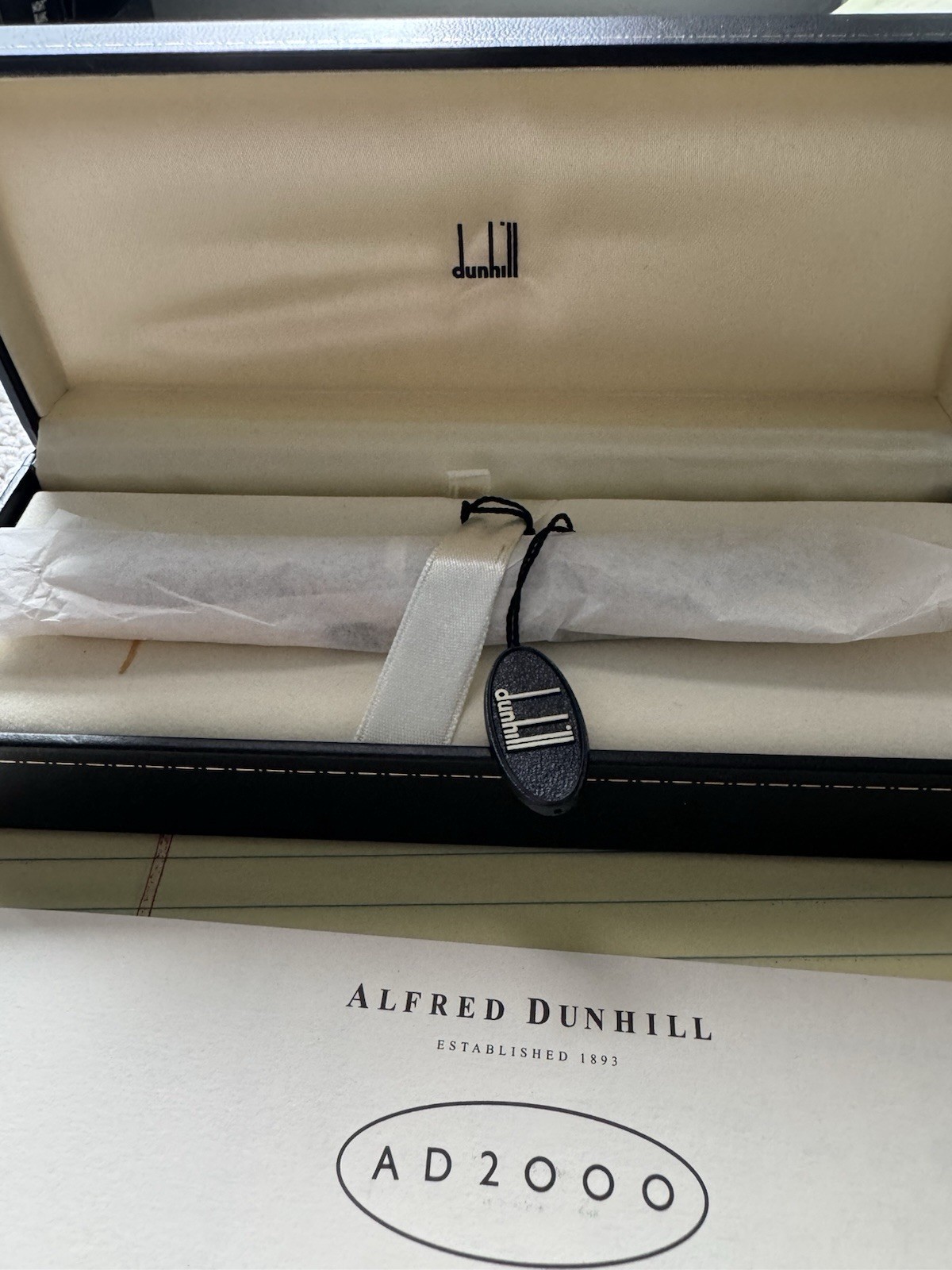 ALFRED DUNHILL ANTIQUE PEN. AD 2000, Never Used. Box, Warranty, Tags MINT!