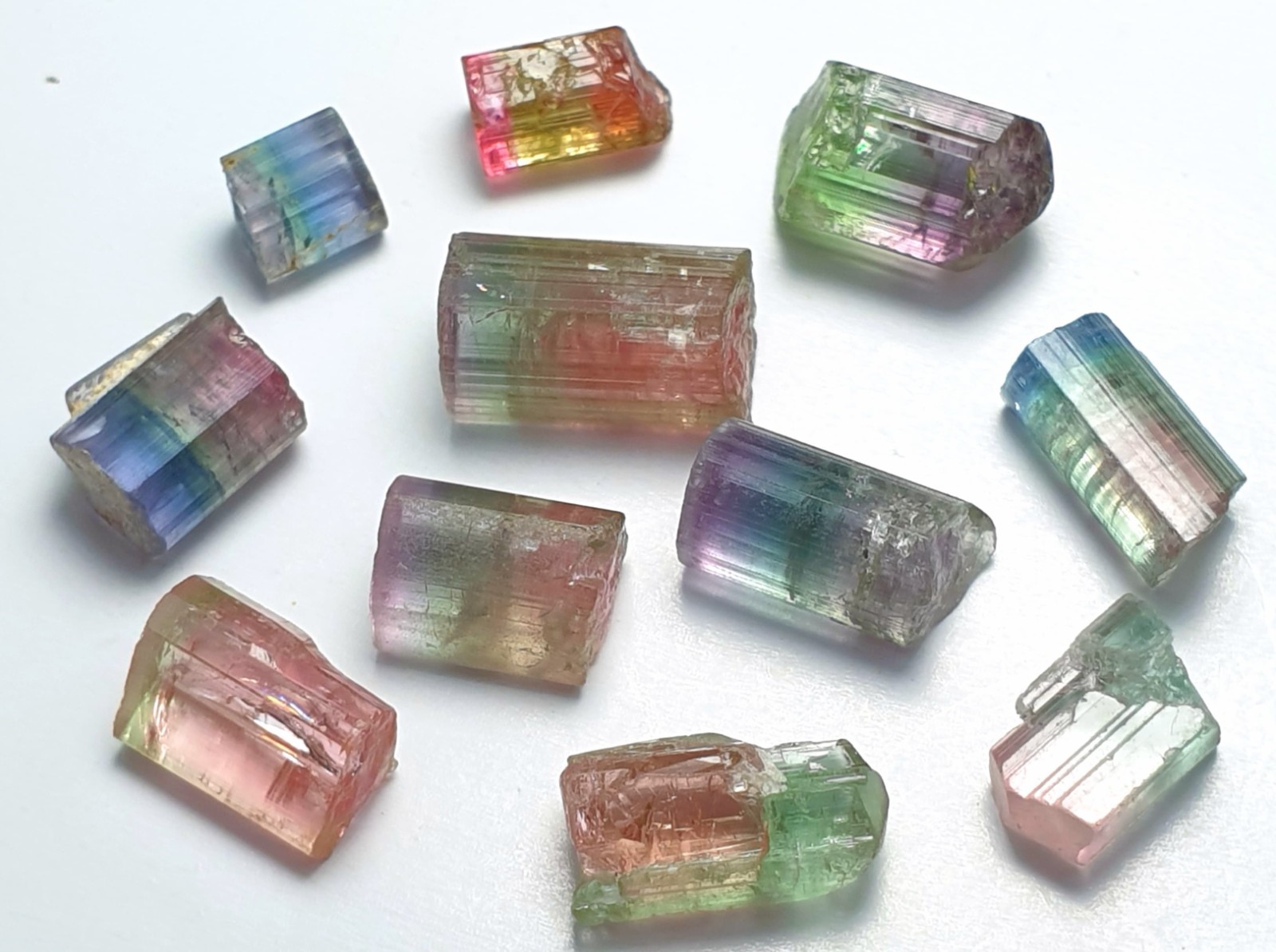 16 carats Multi Colour Tourmaline Crystals from Afghanistan