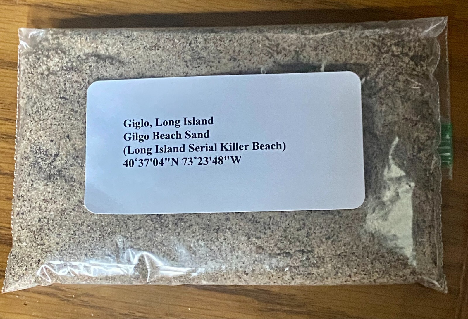 1/2 lb. Gilgo Beach Sand – True Crime Souvenir from Notorious Murder Site REAL +
