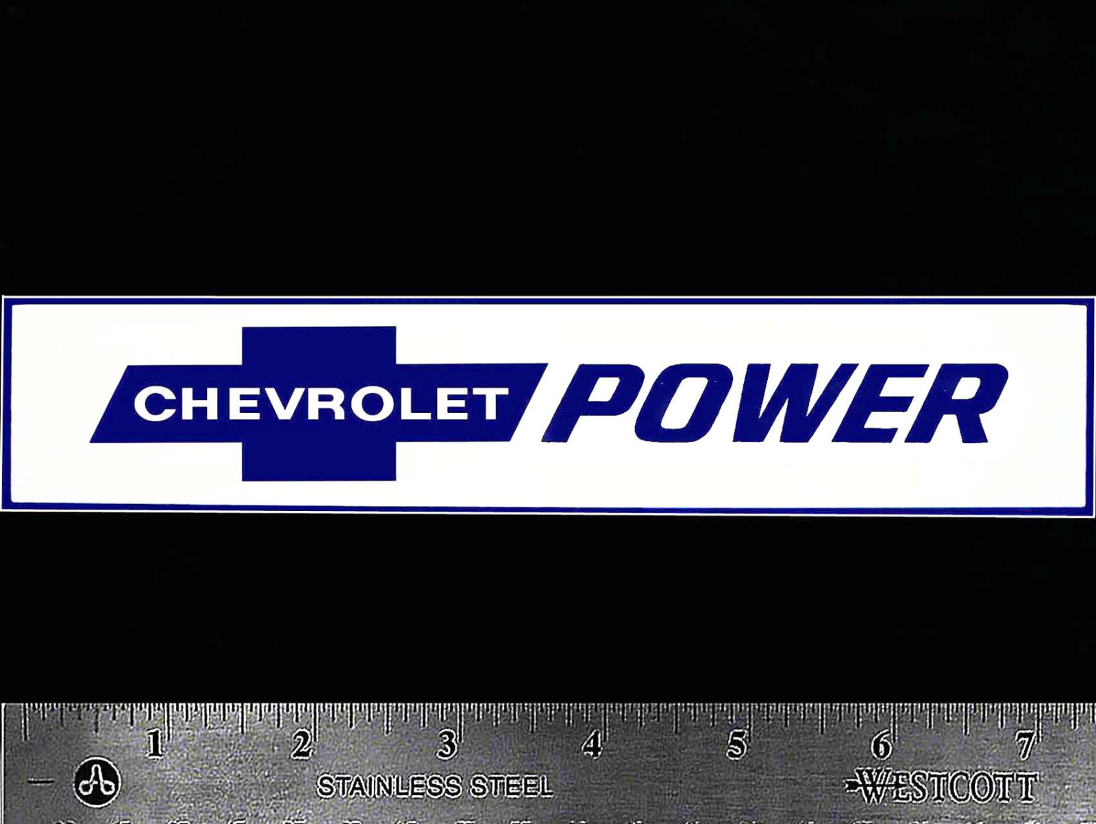 CHEVROLET POWER – Original Vintage 70’s Racing Decal/Sticker Camaro Corvette V8