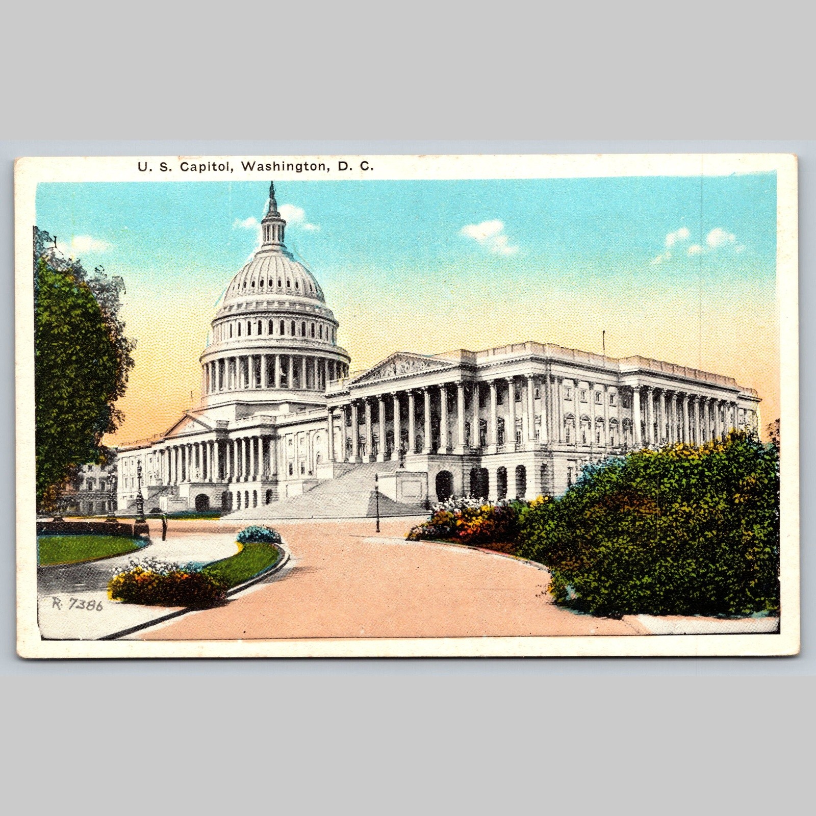 Postcard U.S. Capitol Washington D.C. Architecture Famous Places