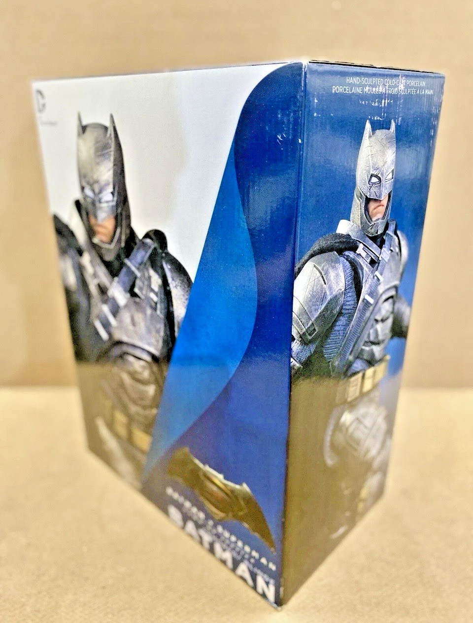DC Collectibles Batman Porcelain Figure Blue Gray Statue 12.5 in