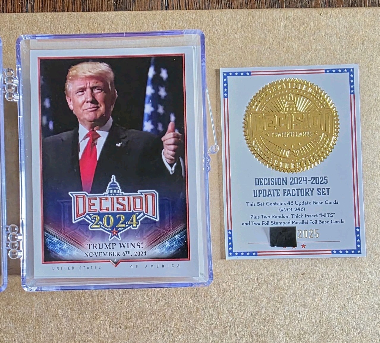 Decision 2024-2025 Update Set #201-247. 47 Base Cards & Box Topper