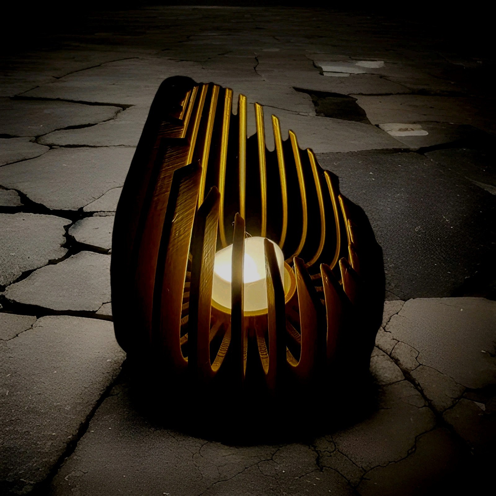 Art Deco Modern Spiral Tea Light