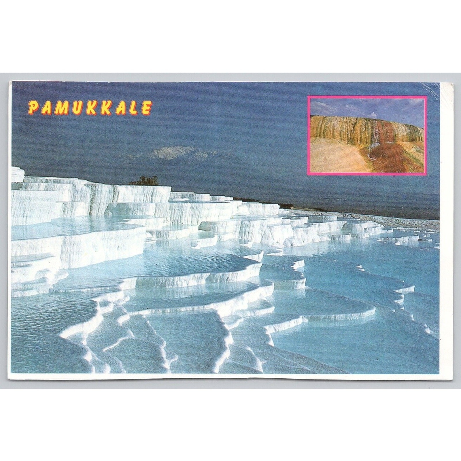 Pamukkale Turkey Denizli Turkiye Chrome Postcard Continental 6×4 in