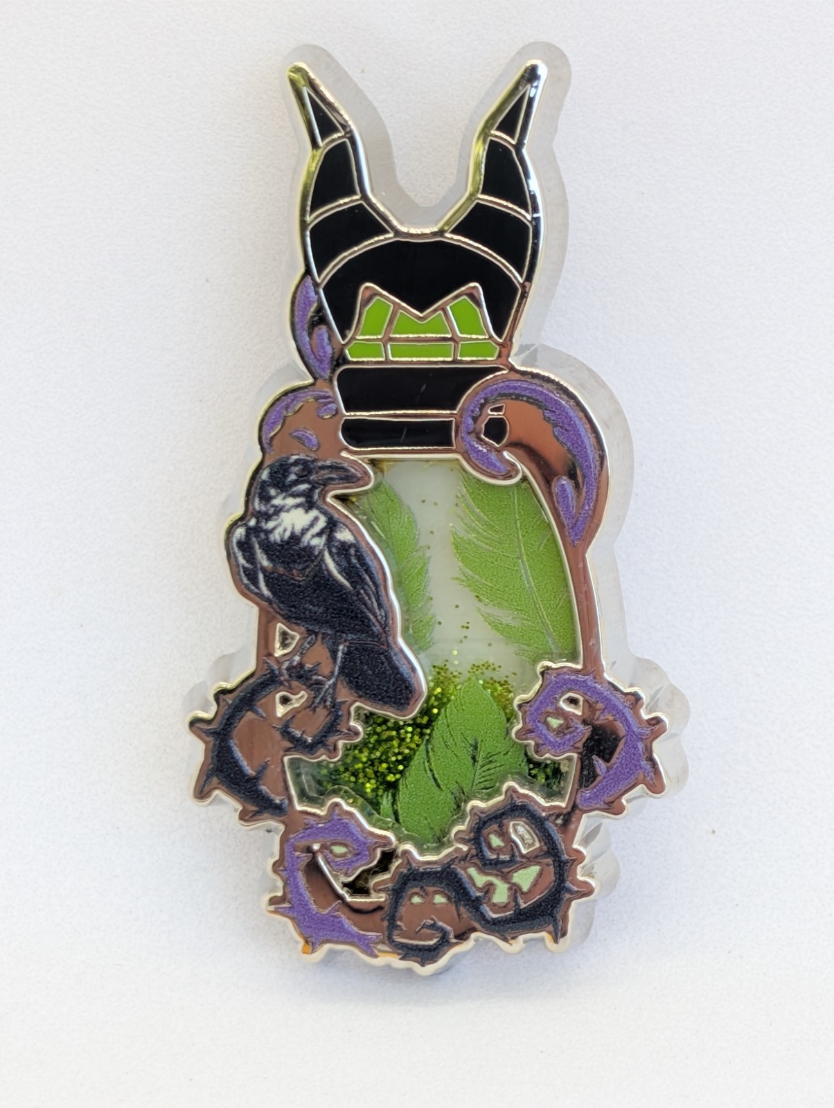 Disney Loungefly Maleficent Potion Bottle Liquid Glitter Pin BoxLunch Exclusive