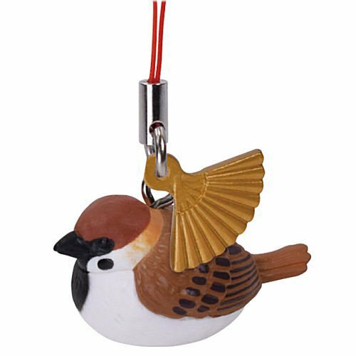 Blind Box Japanese Netsuke Sparrow Cute Bird Figure 1 Random Phone Strap Charm