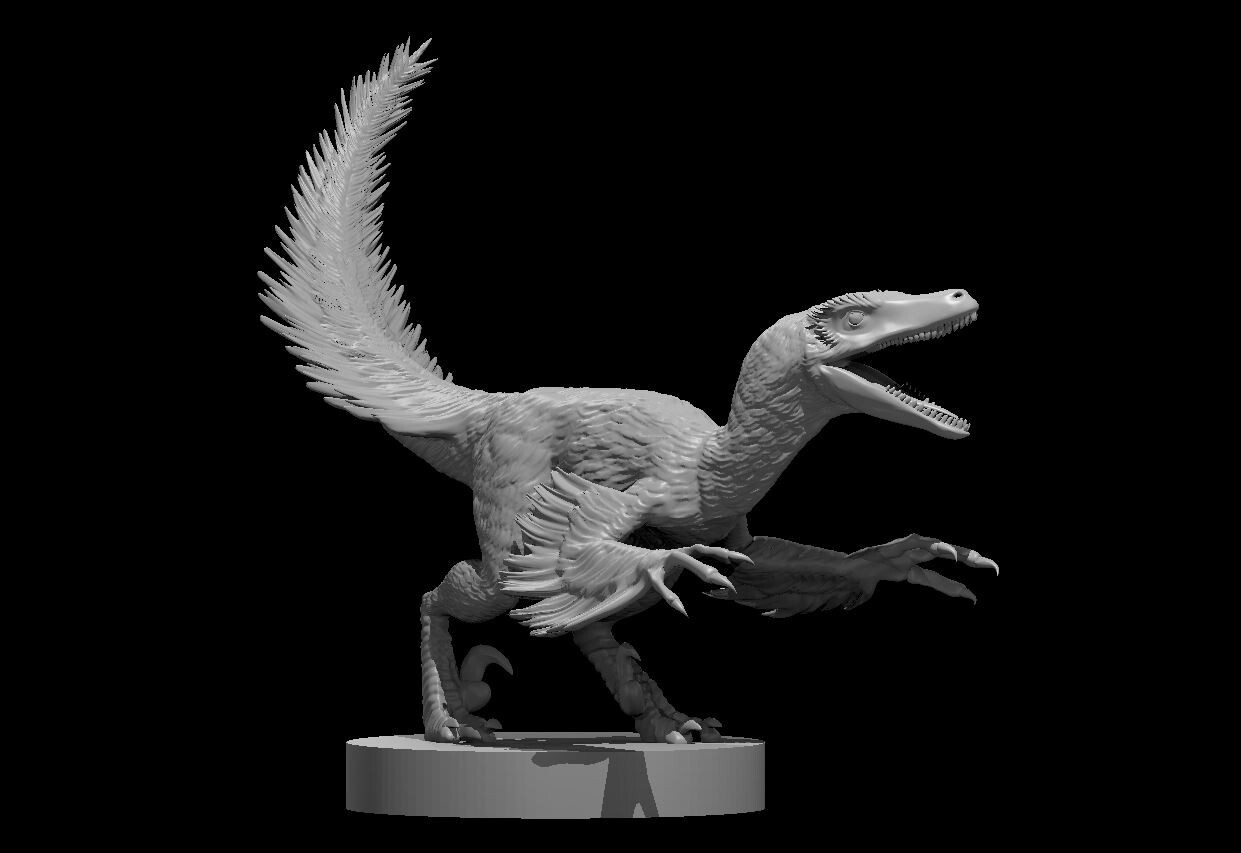 Velociraptor Dinosaur Monster Manual 28mm Scale DND D&D Tabletop Miniature