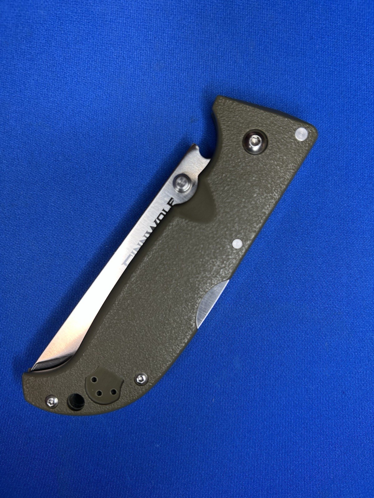 COLD STEEL Finn Wolf Tri-Ad Lock Knife AUS8A Scandi EDC/Outdoor