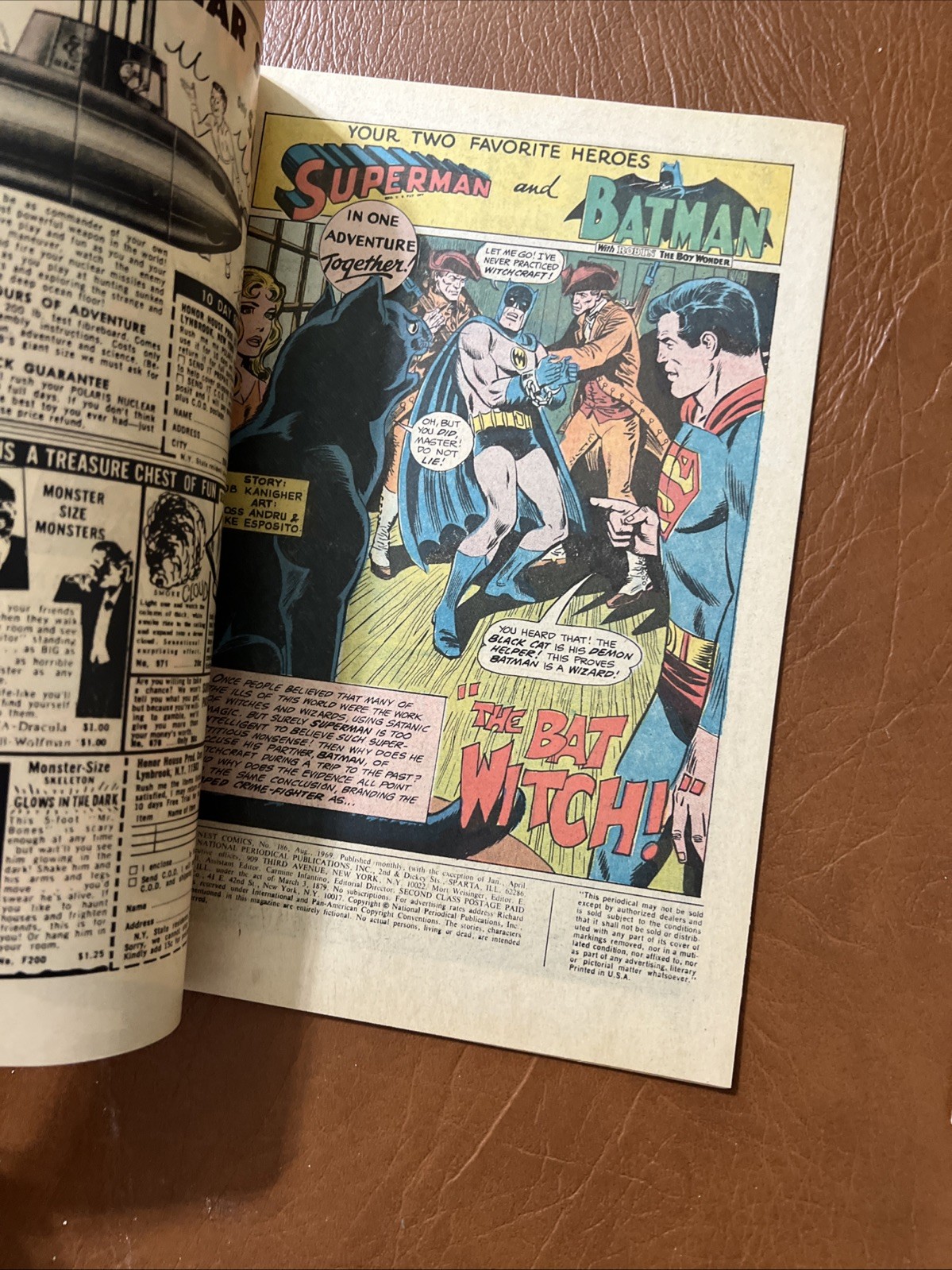 World’s Finest Comics Run 2: FN+ to VF+ #186-187 DC Comics 1969 $7 Ship