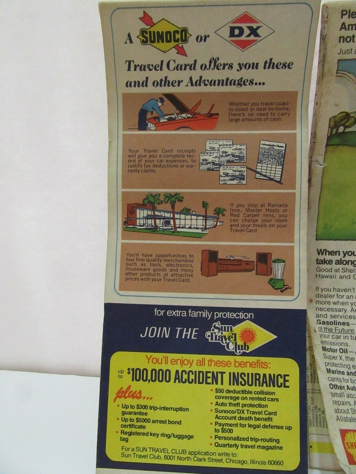 Vintage Phillips 66 Shell Clark DX Sunoco Gas Station Road Maps QTY of 4 GL-20