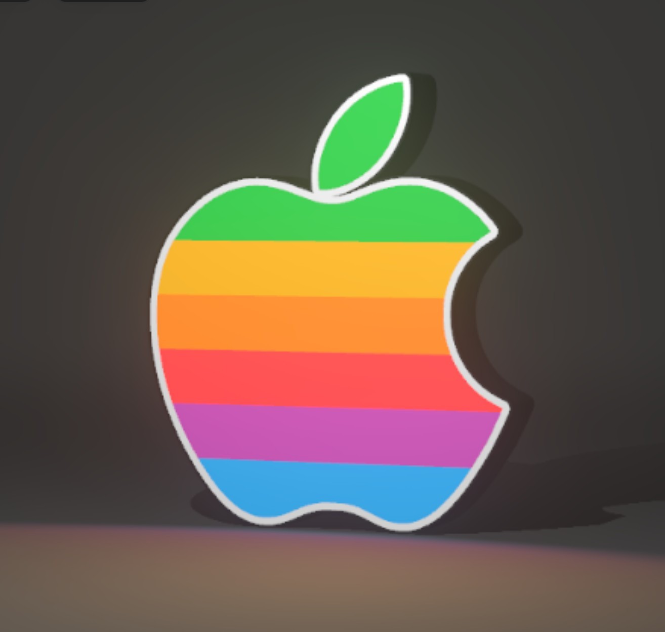 APPLE COMPUTER LOGO 1980’S LED SIGN LIGHT BOX LARGE 12.25″ TALL TRUSTED SELLER