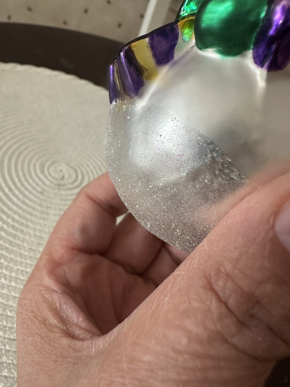 Blown Glass Snowman Bearing Gifts Christmas Ornament 5” North Pole Trading Co