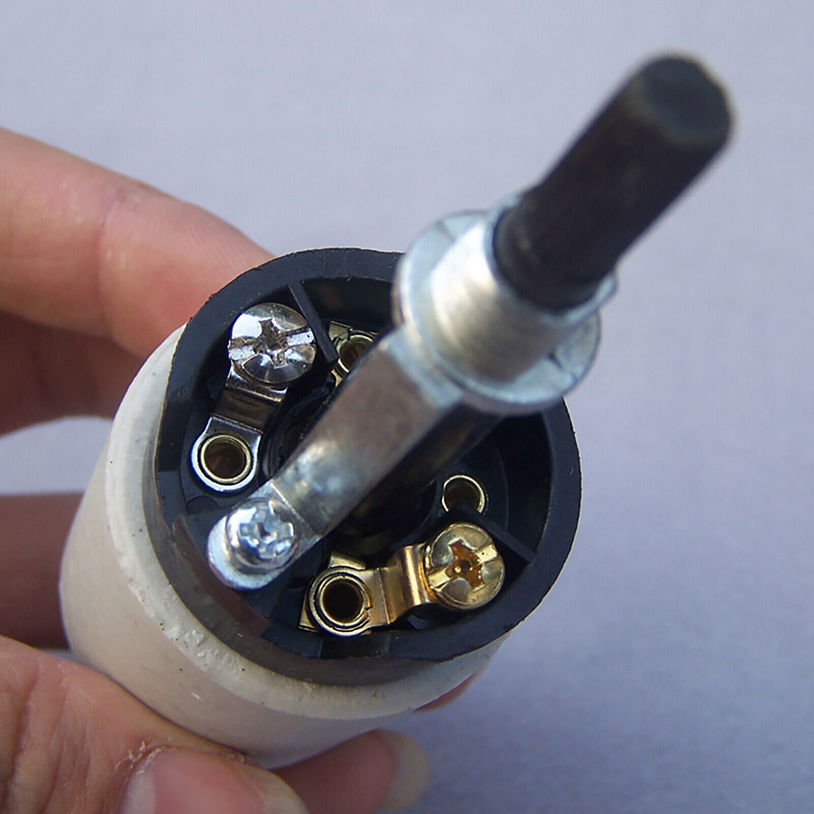 On/Off Light Lamp Rotary Switch Long Bottom Turn Socket E27 Repair Part