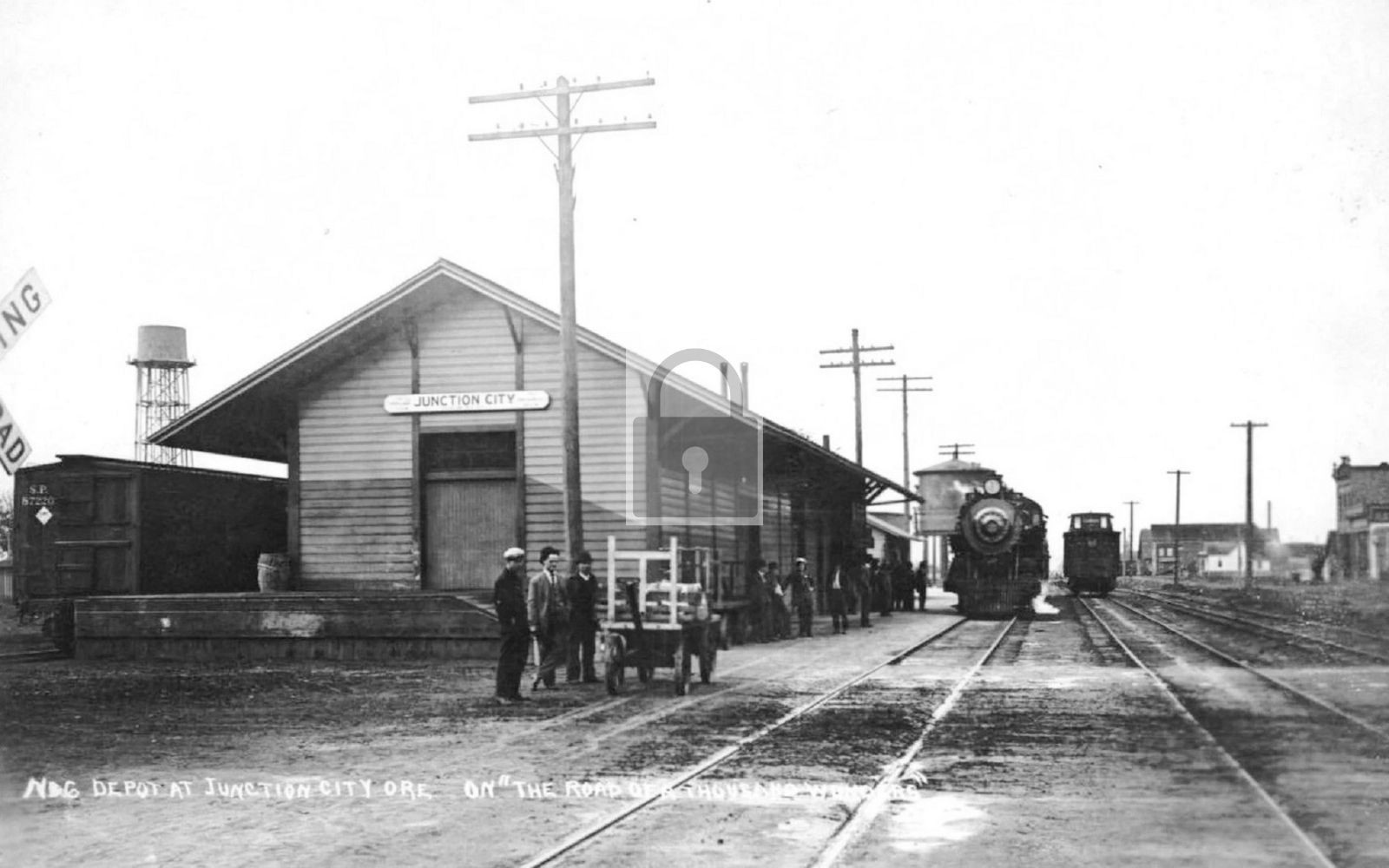 Railroad Train Station Depot Junction City Oregon OR – Reprint