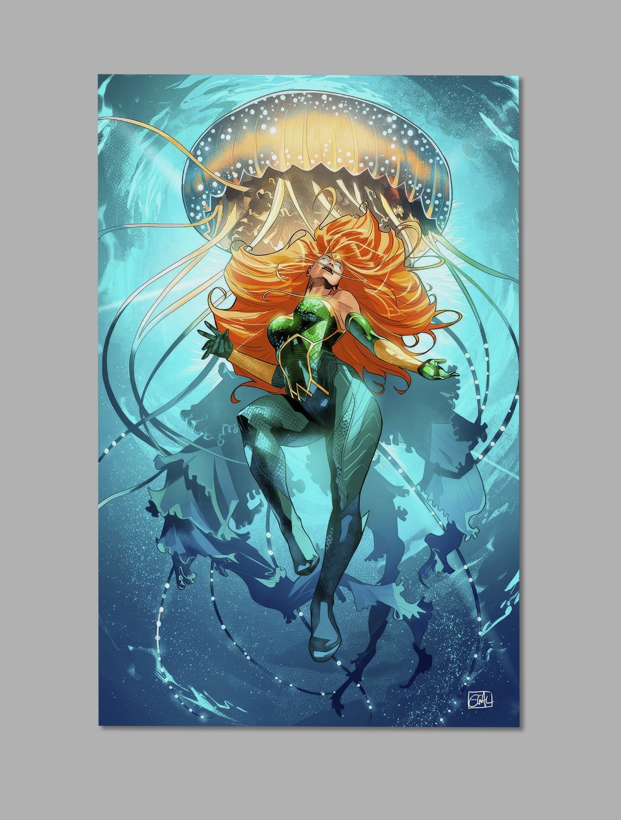 Queen Mera Print – Aquaman Wall Art – 11″ x 17″ DC Comics Poster