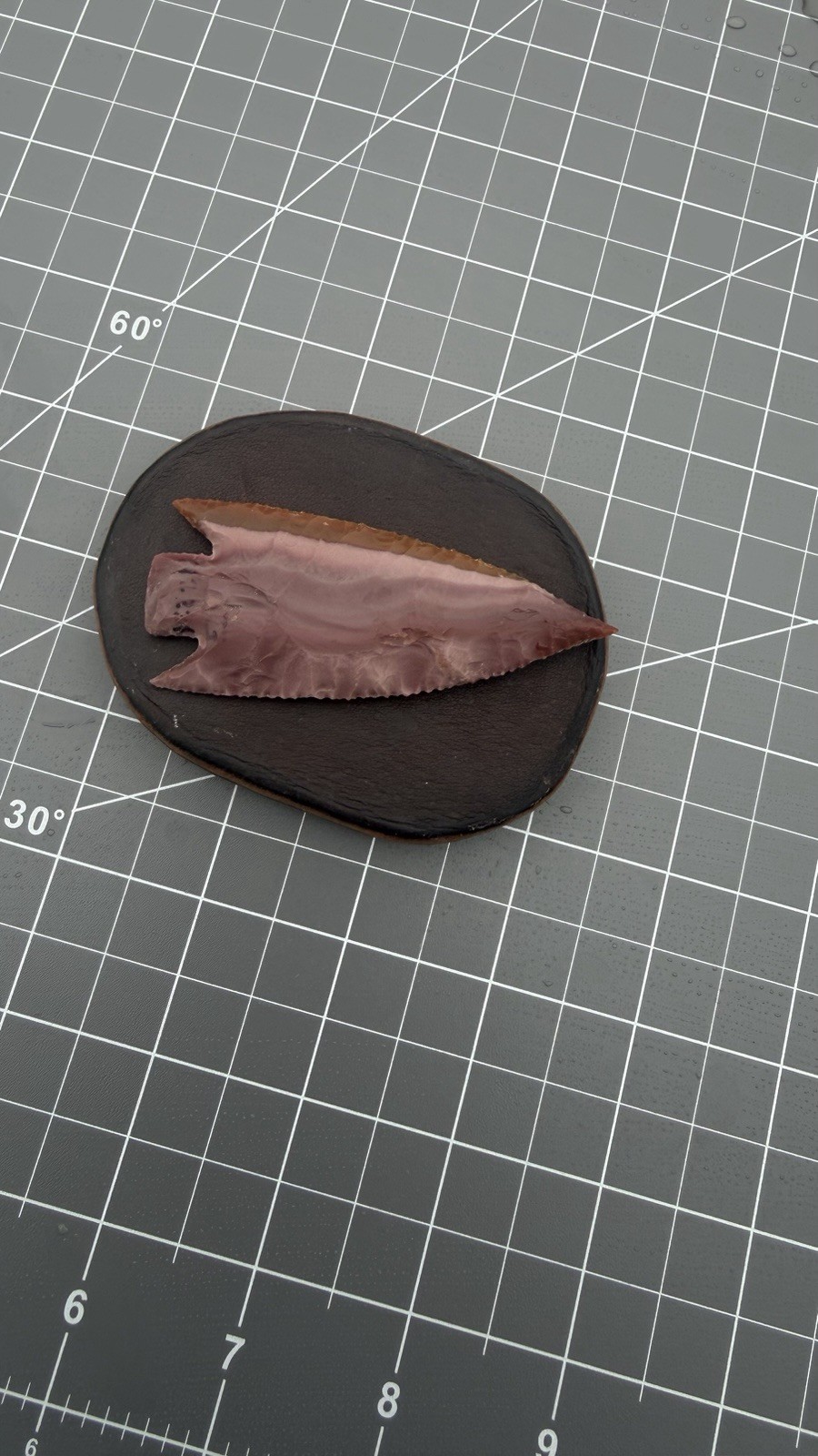 Flint Knapping tool Thick Heavy Duty Leather Hand Pad Made In USA
