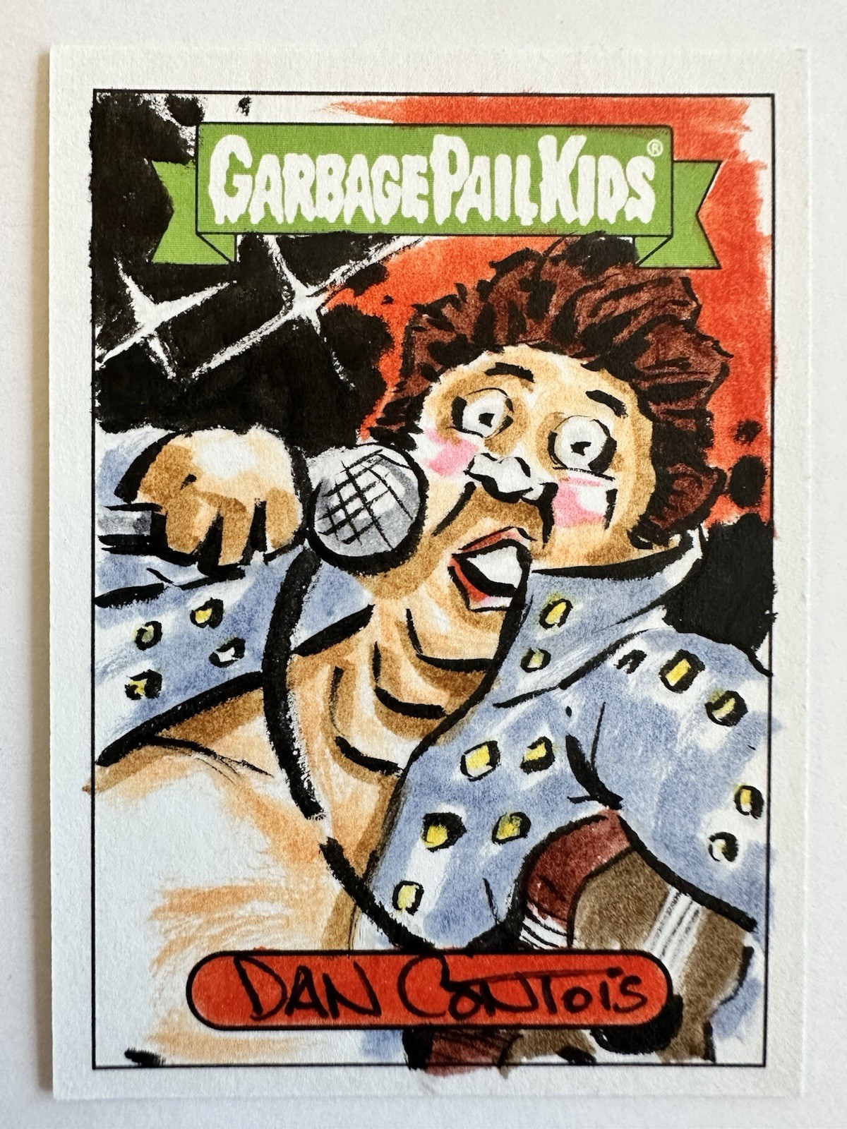 Topps Garbage Pail Kids sketch Dan Contois 2020 Elvis Autograph GPK auto