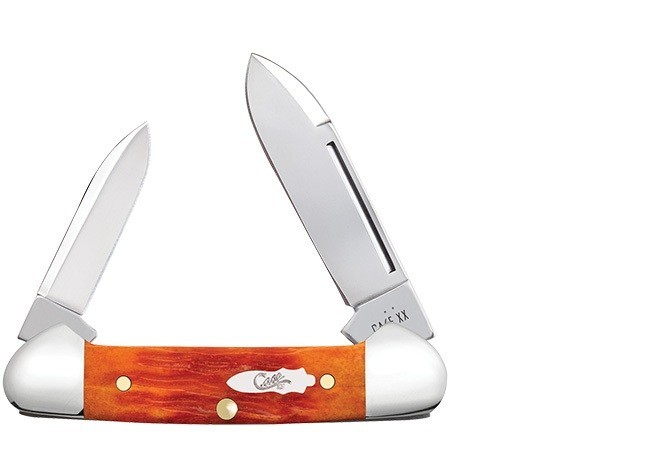 CASE XX KNIVES JIGGED TEQUILA SUNRISE BONE BABY BUTTERBEAN POCKET KNIFE #57535