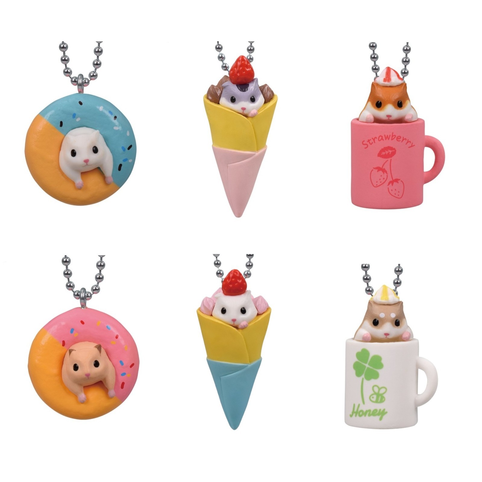 Tarlin Sweet Hamster Blind Box Gashapon Food Keychain 1 Random Figure
