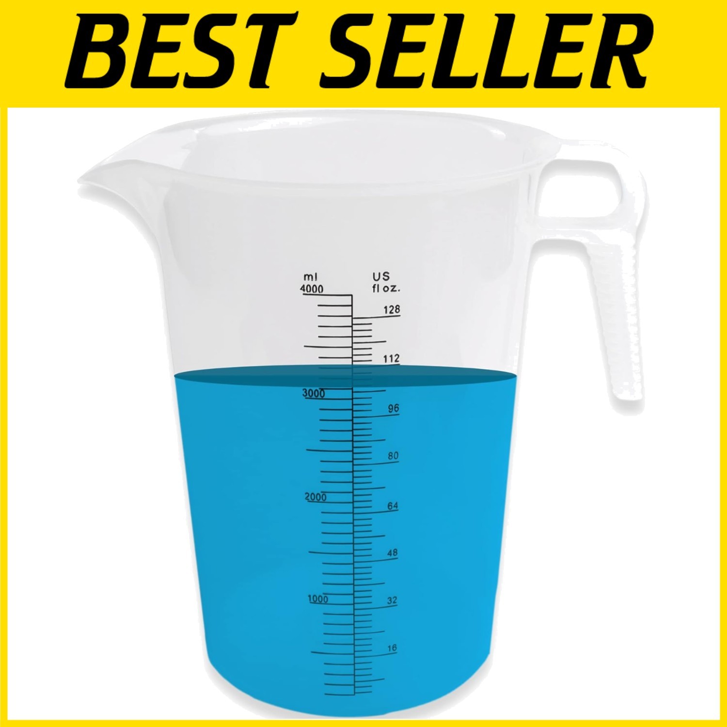 Industrial Grade 128oz Mixing Pitcher – Chemical Resistant