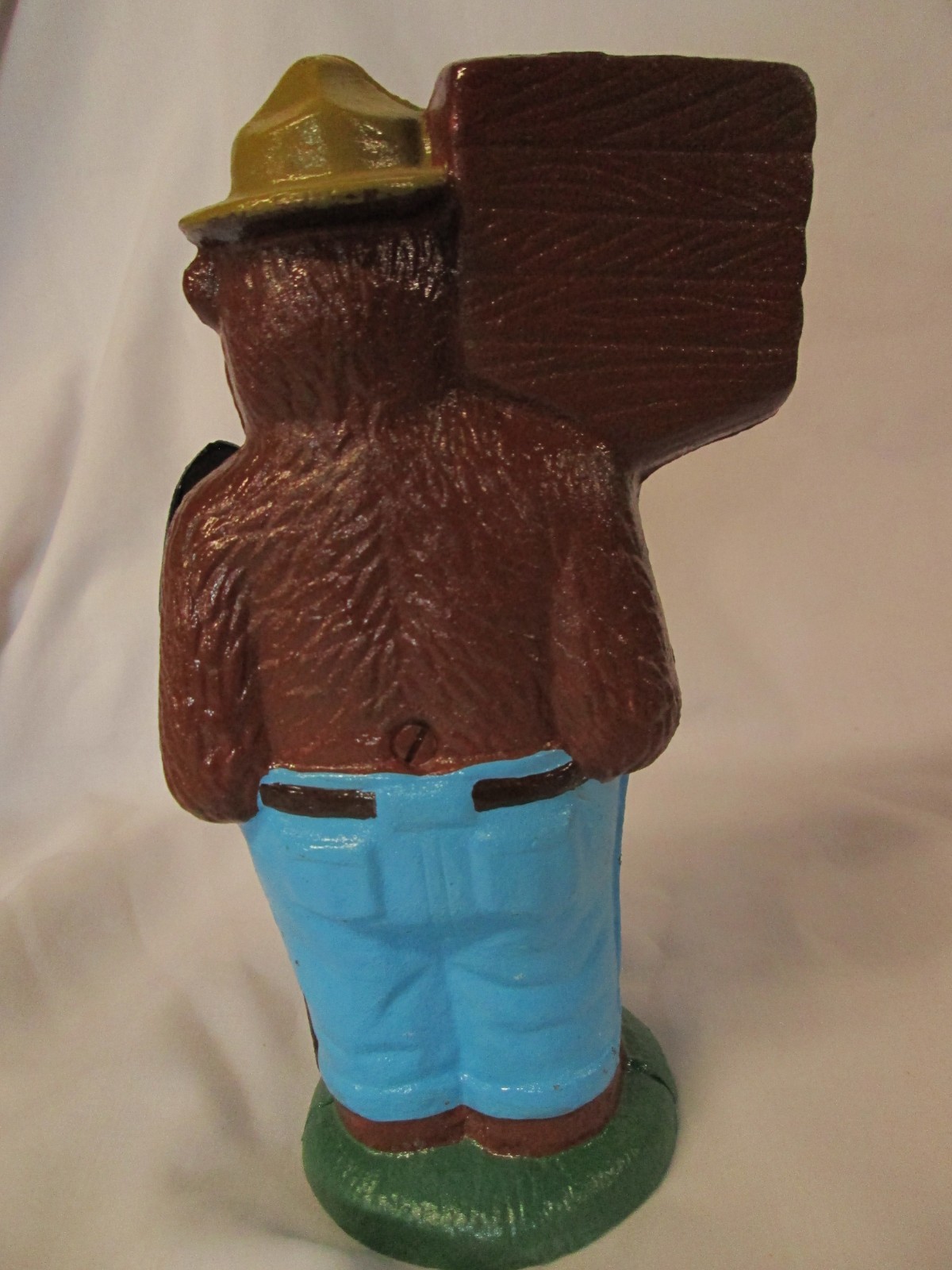 SMOKEY THE BEAR ~ Prevent Forest Fires 8” Tall Cast Iron Coin Bank ONLY YOU