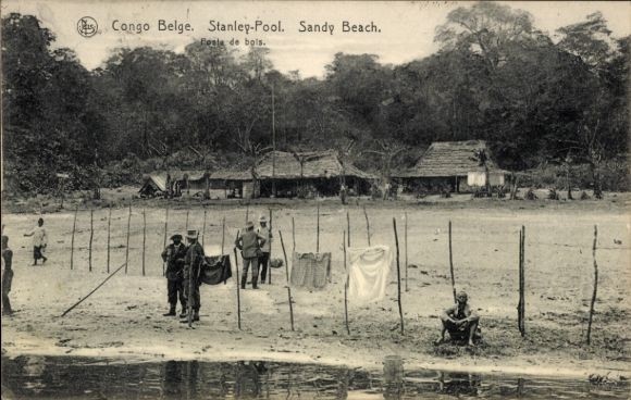 CPA Congo Belge, Stanley Pool, Sandy Beach – 11459757
