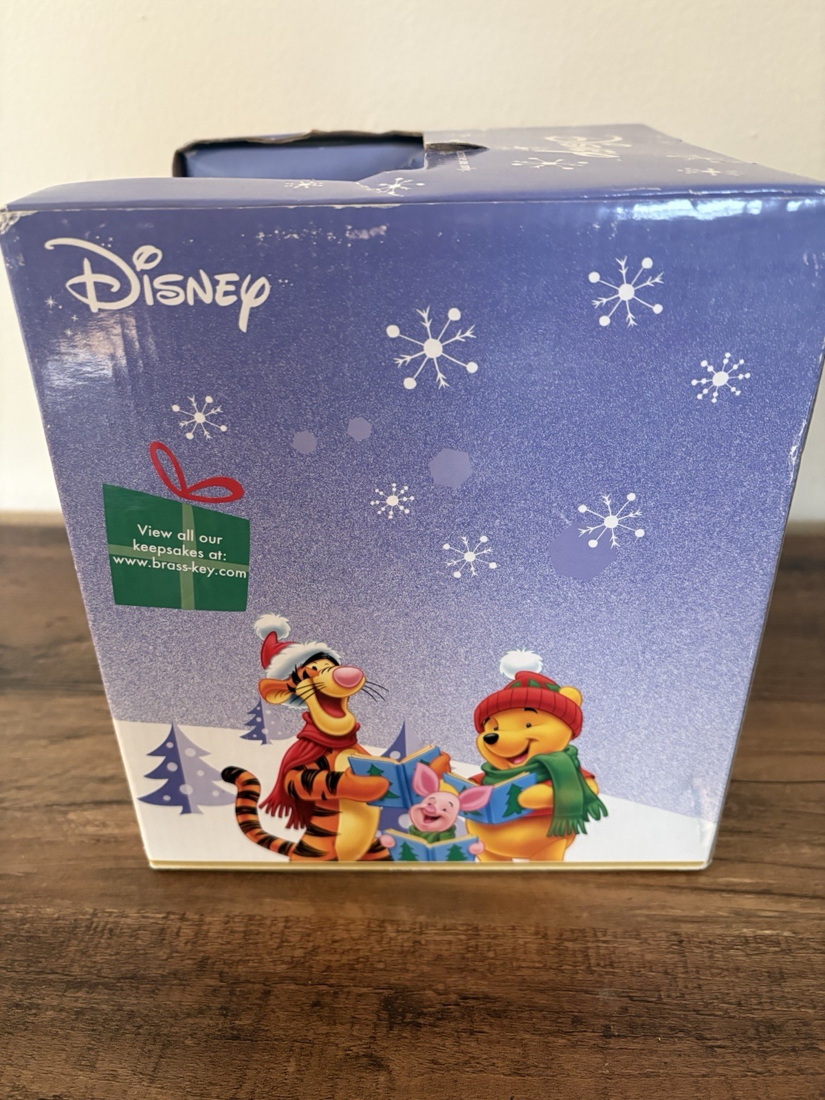 NEW DISNEY Brass KEY WINNIE THE POOH CHRISTMAS Castle Light Up Porcelain Village