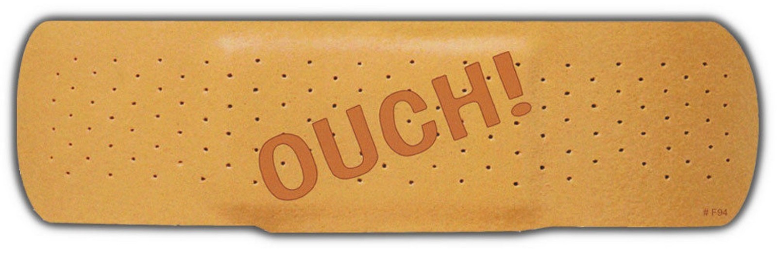 OUCH! BUMPER STICKER HELMET STICKER TOOLBOX STICKER LAPTOP STICKER HARD HAT