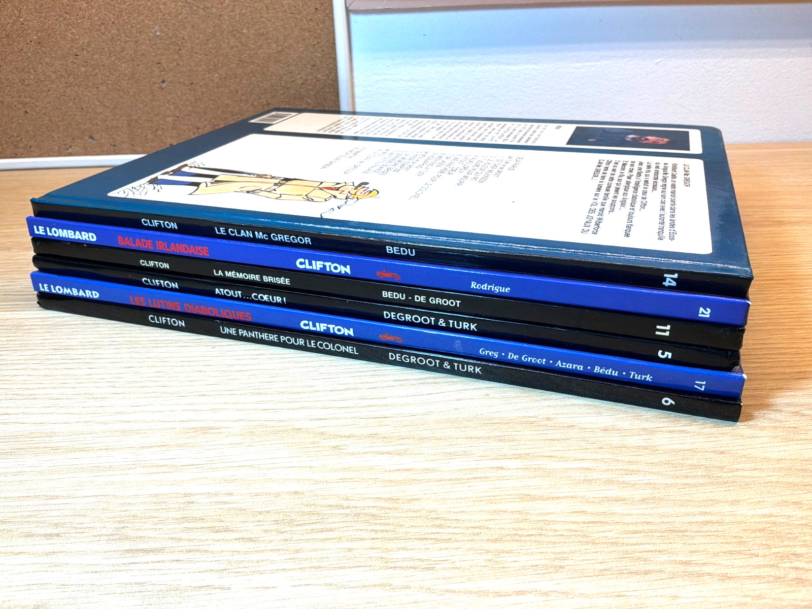 Aventures du colonel Clifton, 6-Book Lot French Hardcover Comics Original Ed.