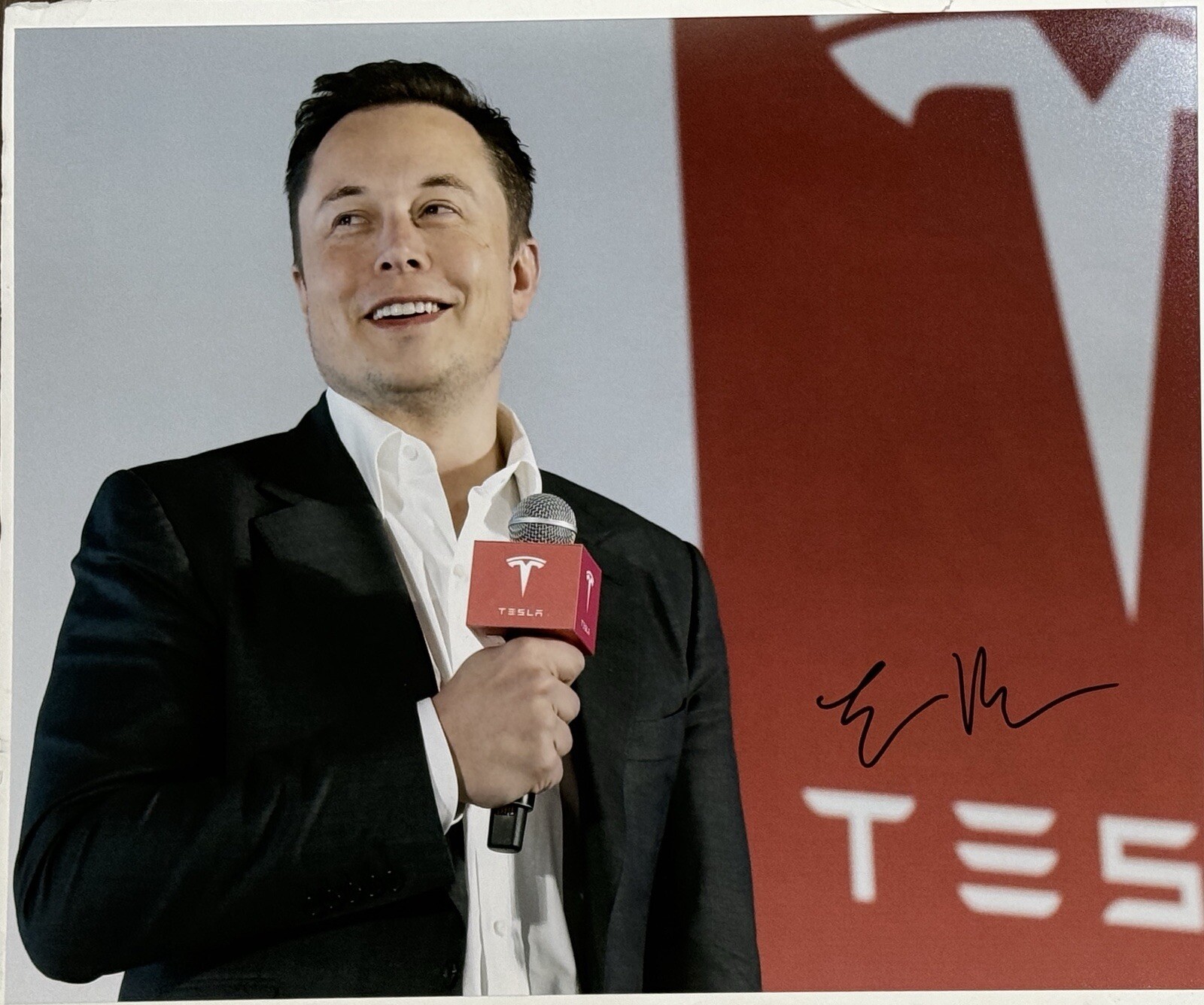 Elon Musk Signed Autograph 16×20 Photo TESLA Founder CEO SpaceX Paypal ACOA COA
