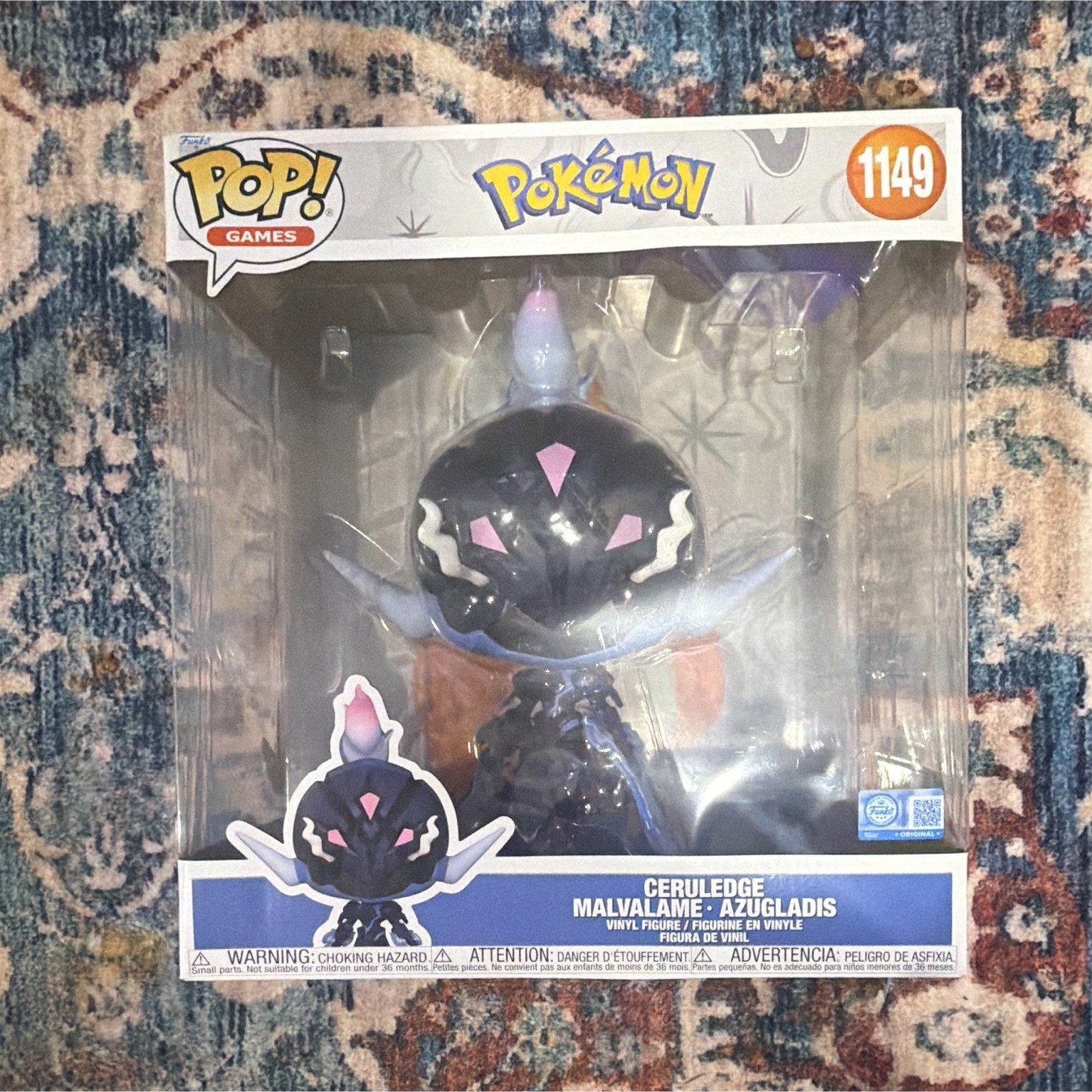 Funko Pop! Games Pokémon Ceruledge Vinyl Figure Jumbo Size #1149