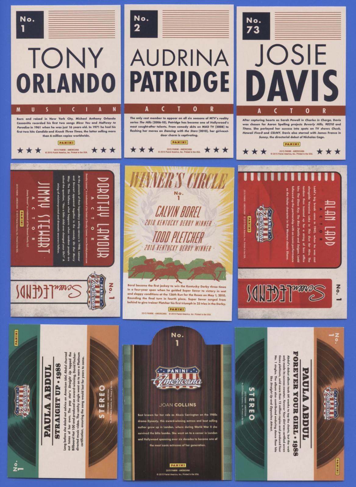 2015 Panini Americana Complete Base + 6 Insert Set Lot (139) Pacino Hart Larter