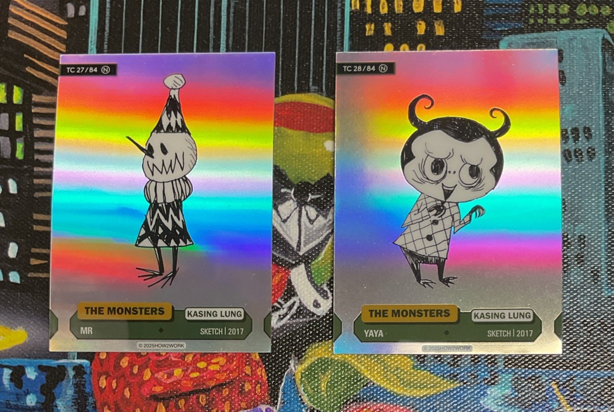 2025 How2Work THE MONSTERS Series 3 Trading Card 2 Different N holo Cards 27+28