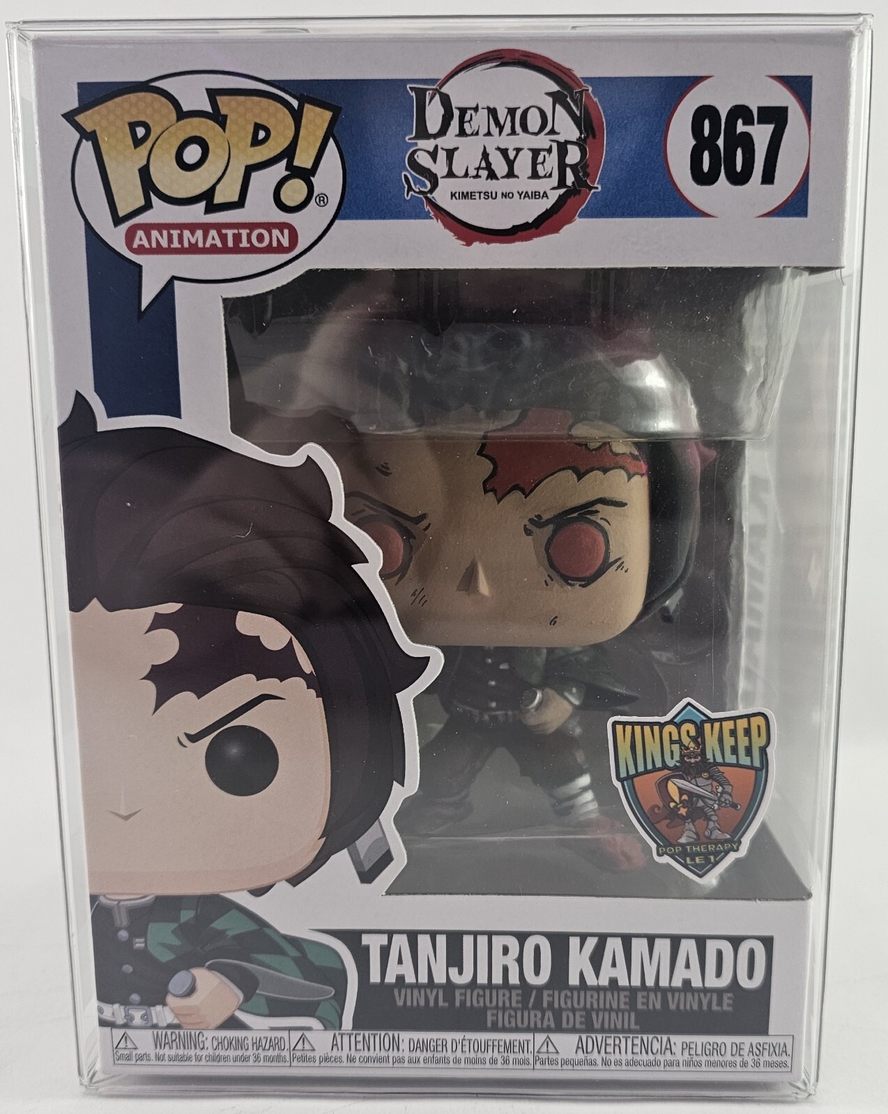 Funko Pop! Demon Slayer: Tanjiro Kamado Custom Painted From Kings Keep LE 1