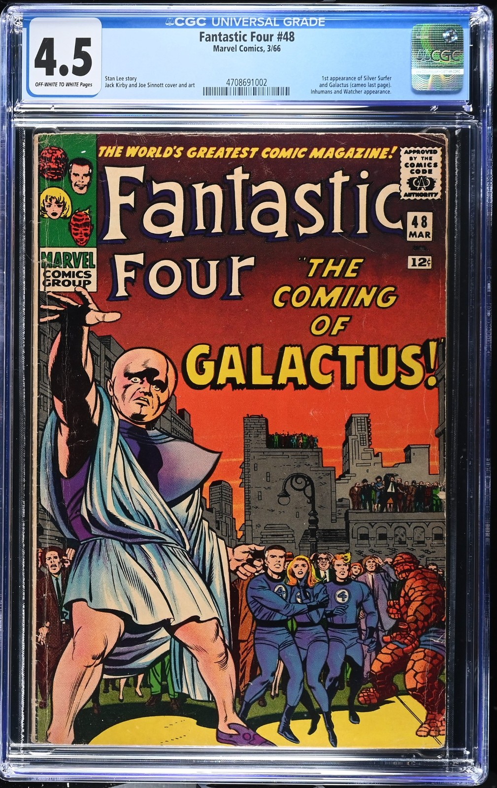 Fantastic Four #48 CGC 4.5 Off-White to White Pages