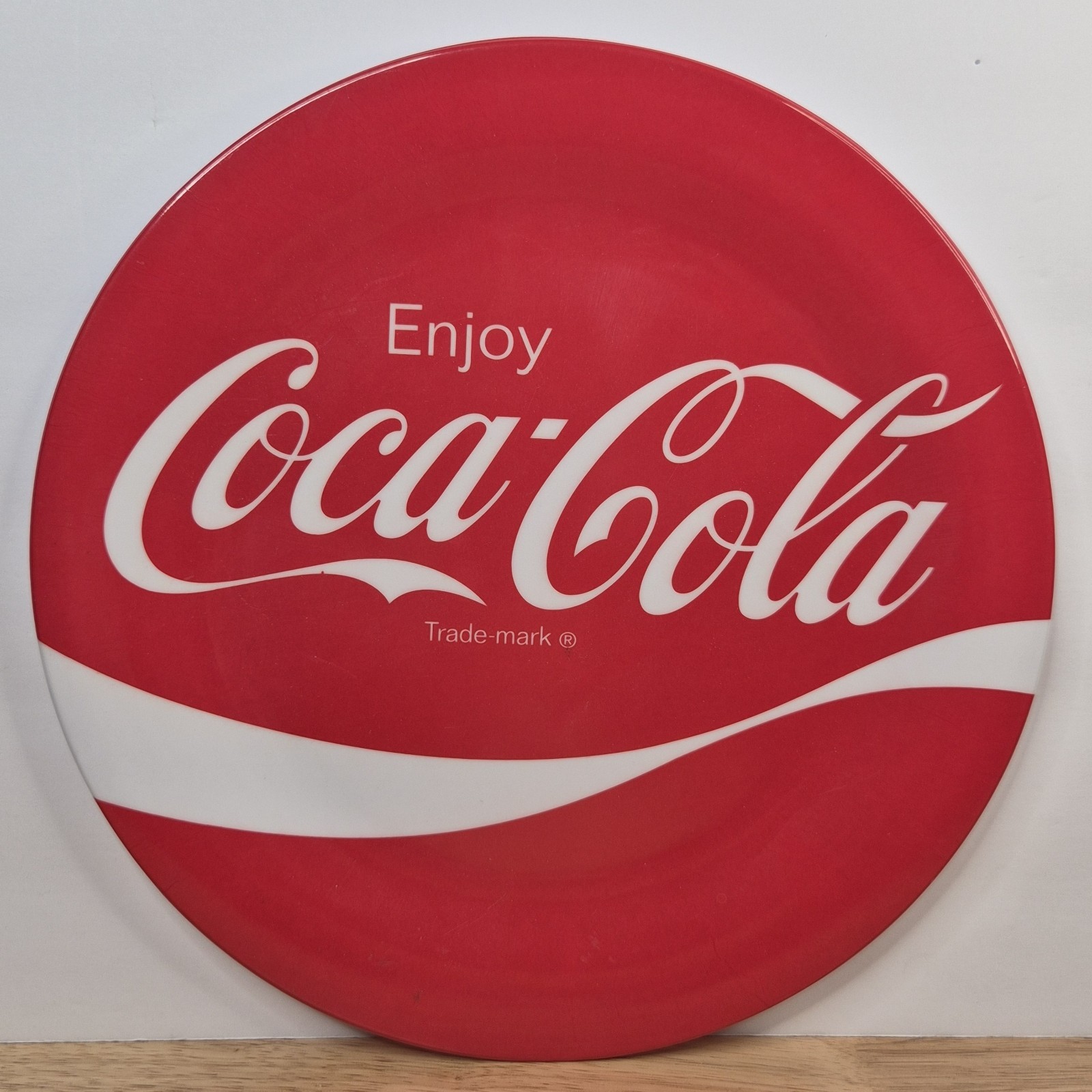 Coca-Cola Plastic Decorative Plate 10.5in