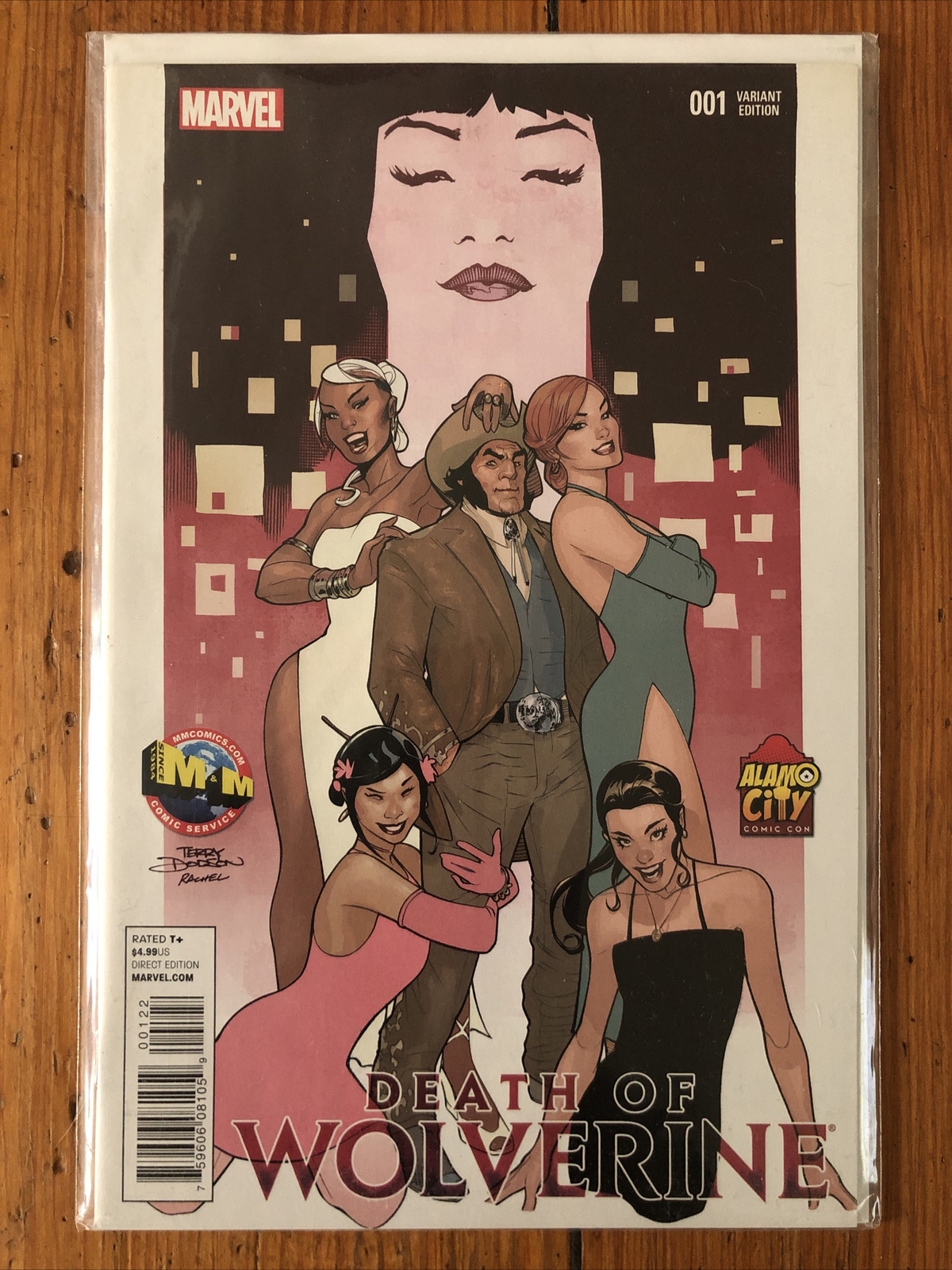 Death of Wolverine #1 M&M Alamo City Comic Con ACCC Terry Dodson Variant VF/NM