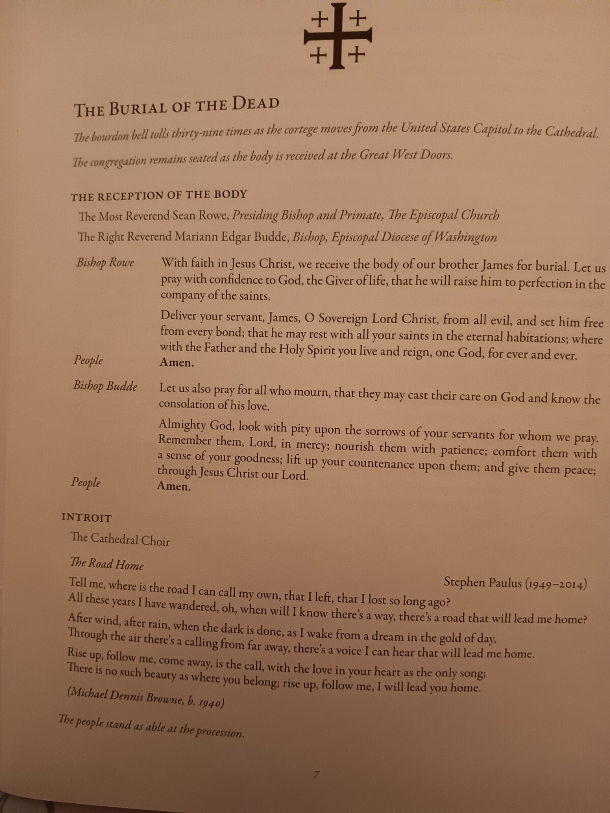 President Jimmy Carter Funeral Program 8.5×11 Copy