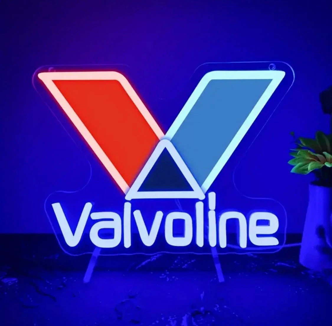 20″x15″ Valvoline Oil Gasoline Gas LED Neon Sign With Dimmer USB Powered Light