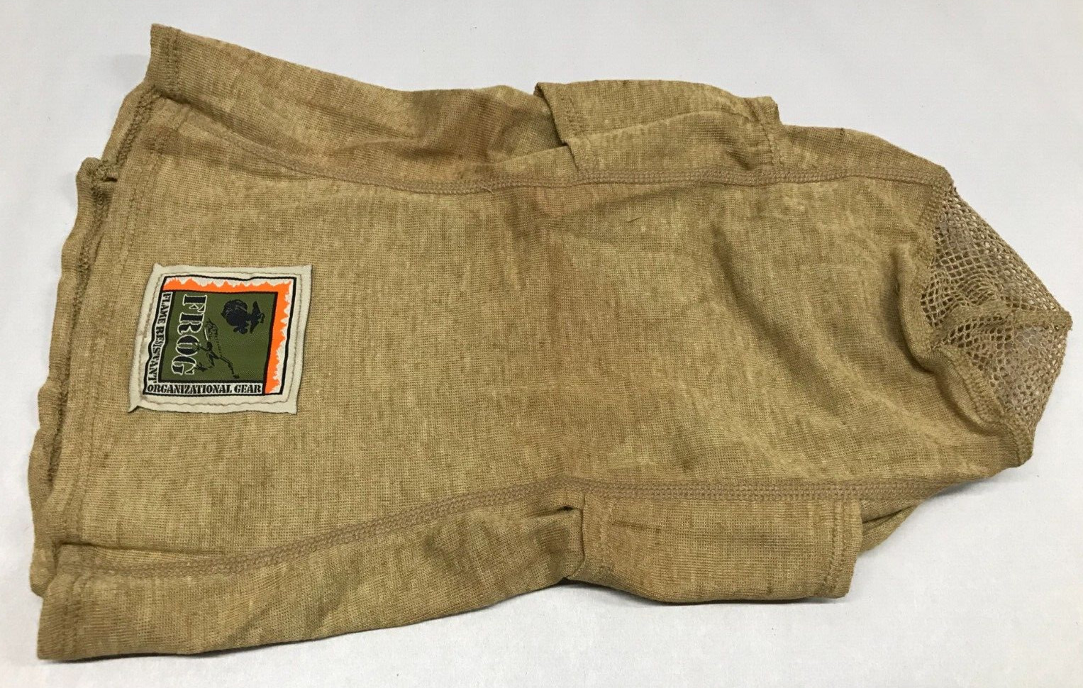 USMC Frog Balaclava Fire Resistant Protective Face Shield Tan Small / Medium NOS