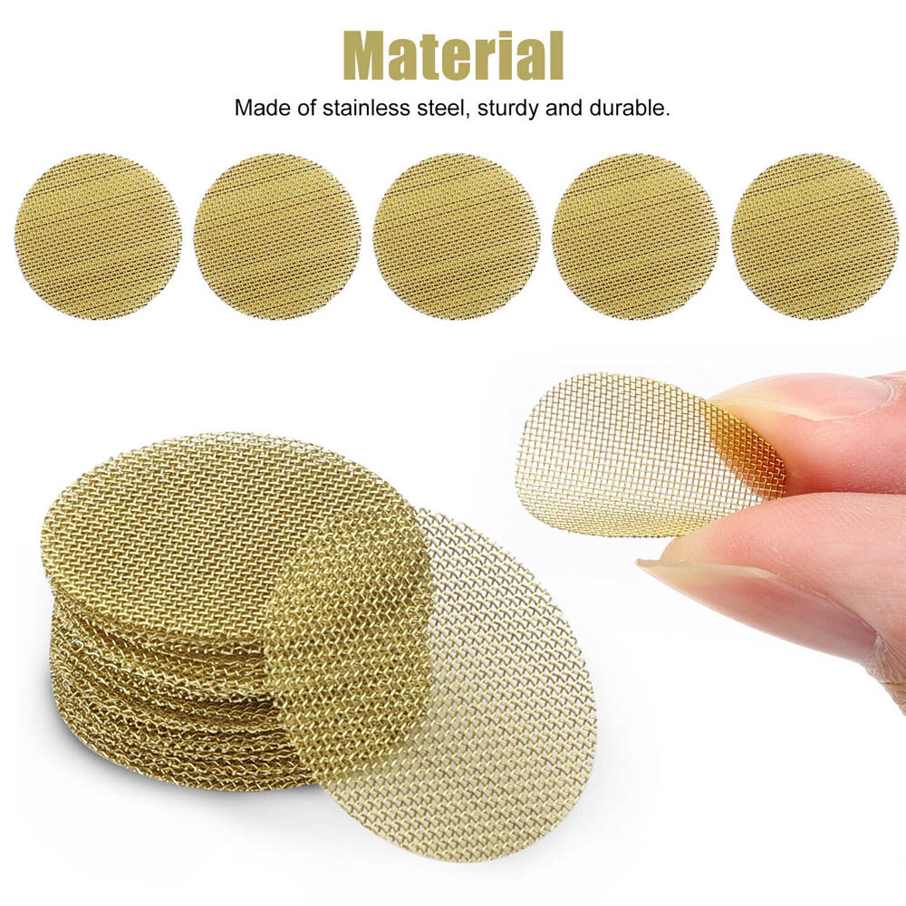 400X Brass Pipe Screens 3/4″ 19mm Heavy Duty Tobacco Smoking Metal Filter Mesh