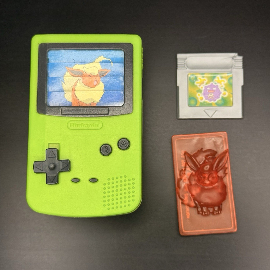 RARE 2000 Burger King Nintendo Pokémon Game Boy Color Flareon Complete Toy