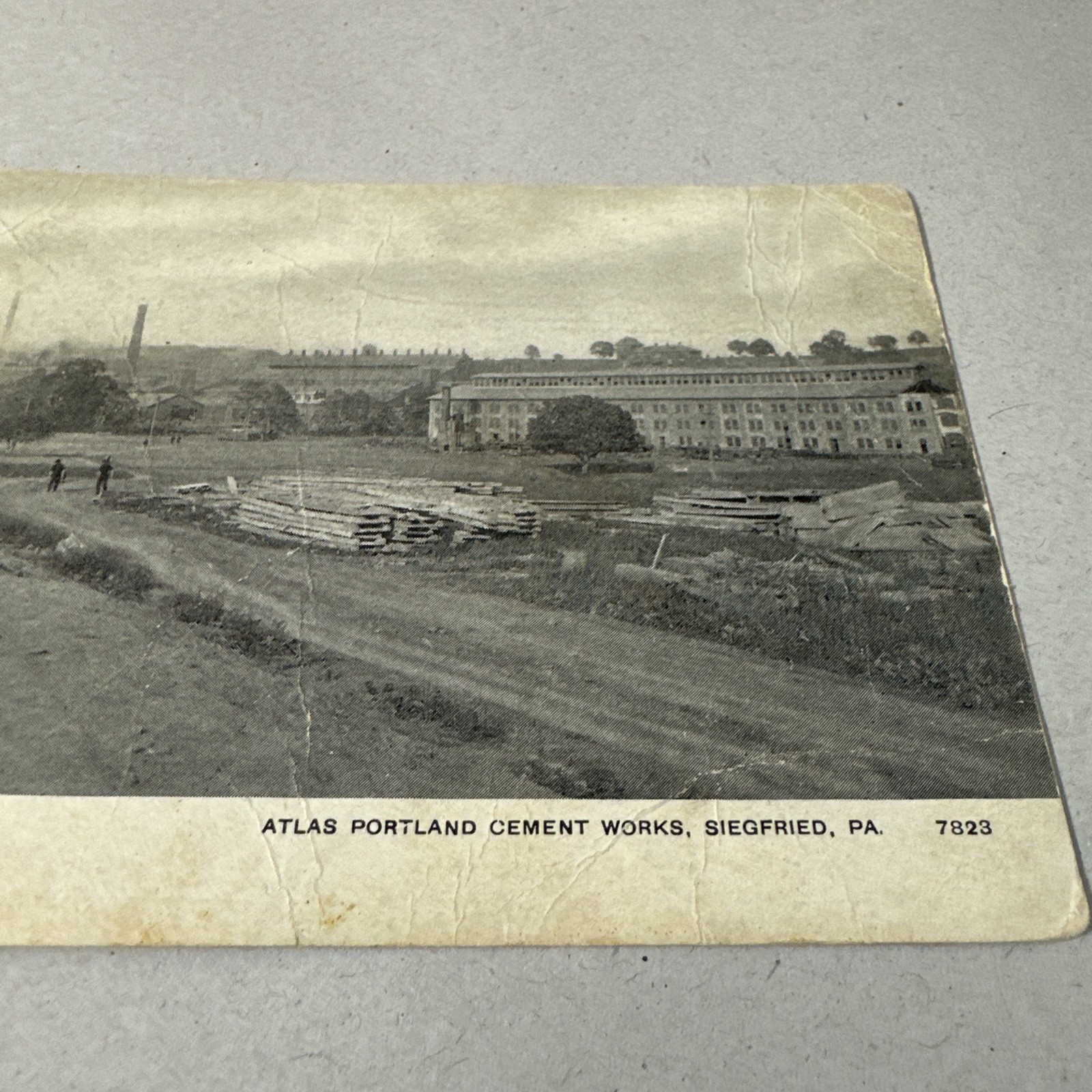 Siegfried Pennsylvania Atlas Cement Works 1908 Old Divided Back Postcard RPPC