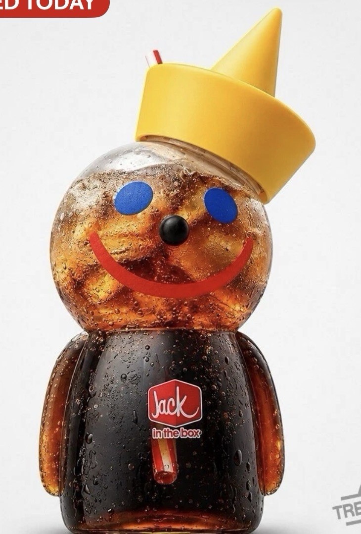Jack In The Box Sipper Cup W/ Straw( Limited Edition)