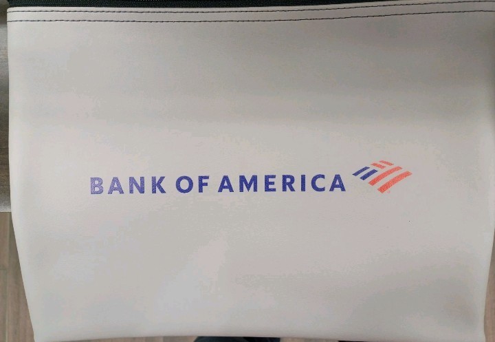 Large Authentic Bank Of America Deposit Bag