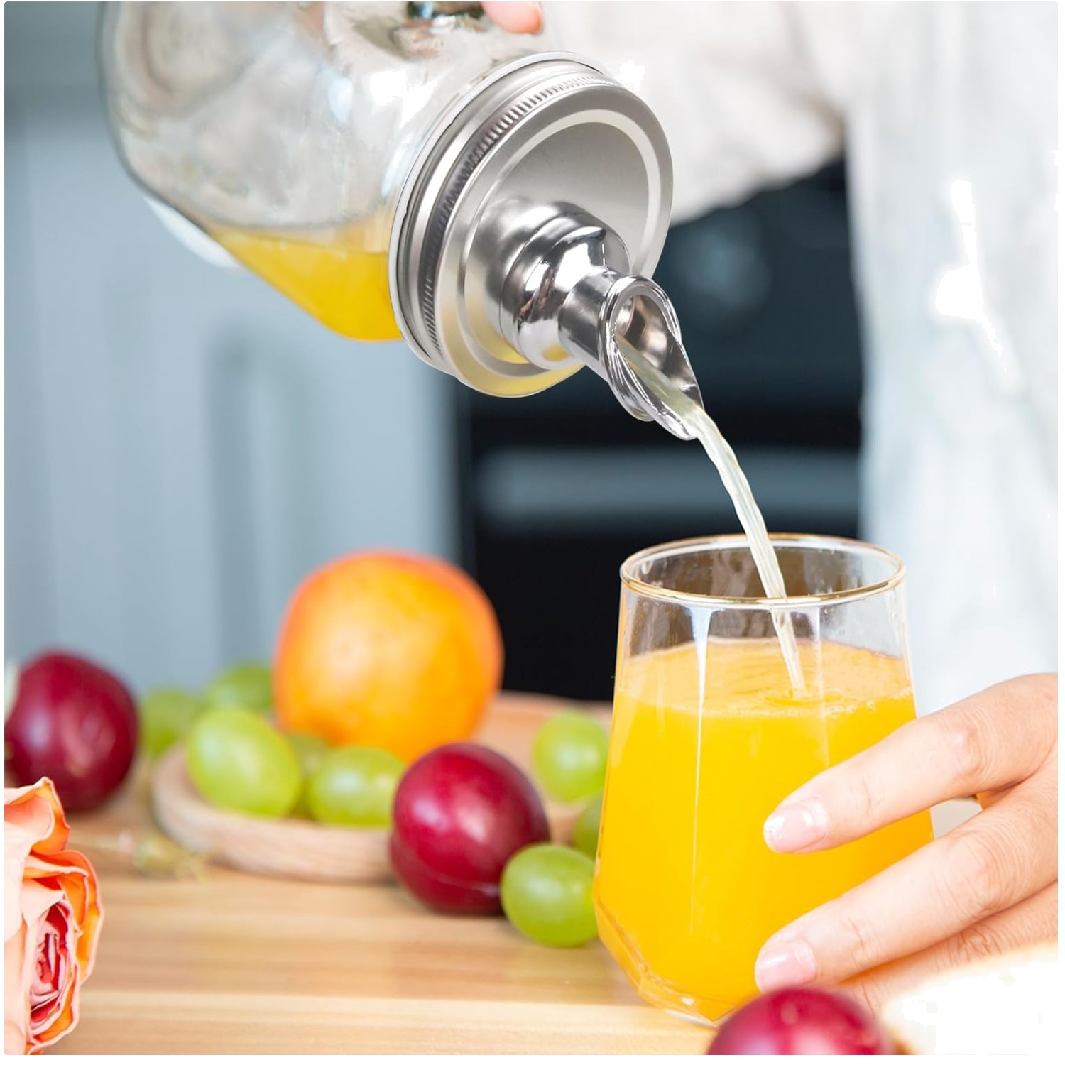 Stainless Steel Mason Jar Pour Spouts